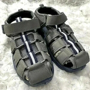 Gerber Boys Caged Grey Athletic Sandals